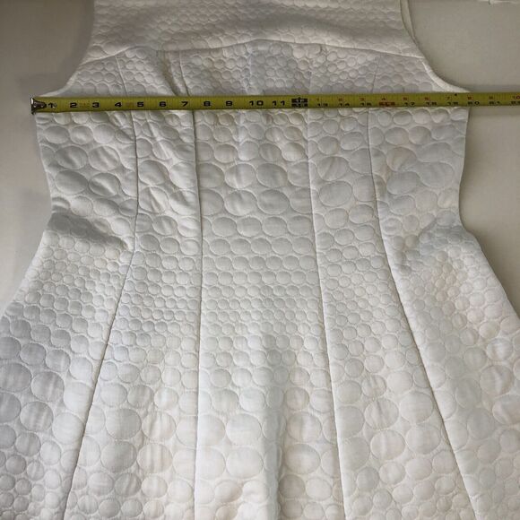 Linea Domani Limited Edition Women’s White Circle Quilt Design Dress Size 16 - Picture 5 of 15